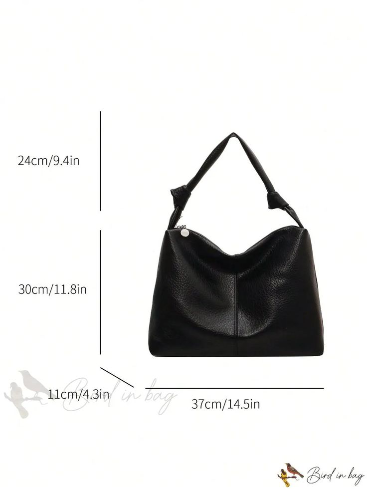 Bird in Bag - Large Faux Leather Shoulder/Tote Bag Trendy Rectangular Faux Leather Hobo Bag, Trendy Large Capacity Faux Leather Hobo Bag, Large Capacity Faux Leather Hobo Bag For Office, Faux Leather Large Capacity Hobo Bag For Office, Faux Leather Shoulder Bag With Double Handle For Fall, Faux Leather Double Handle Shoulder Bag For Fall, Fall Faux Leather Shoulder Bag With Double Handle, Trendy Faux Leather Tote Hobo Bag, Trendy Faux Leather Shoulder Bag For Everyday