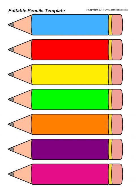 four colored pencils with different colors on them