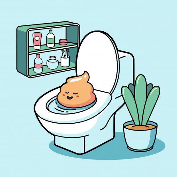 a cartoon cat taking a bath in a toilet