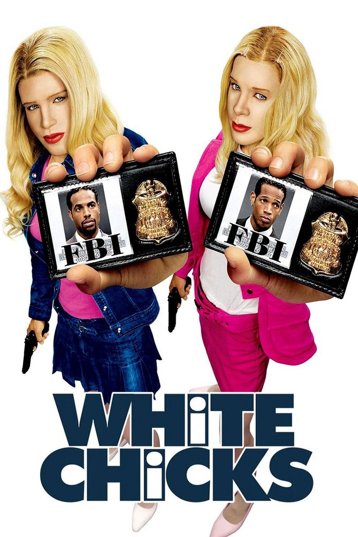 the movie poster for white chicks with two women holding up their faces in front of them