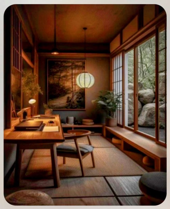 Bedroom Design Architecture, Japan Interior Design Bedroom, Zen Japanese Interior, Japan Scandinavian Interior Design, Dark Japanese Interior, Wood Room Ideas, Modern Orientalism Interior, Japan Scandinavian Interior, Japanese Interior Design Traditional