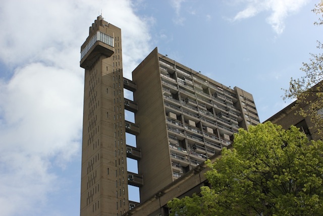 a tall building with a clock on the top