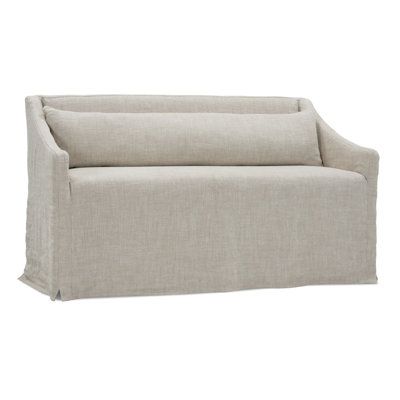 an image of a couch that is made out of linen