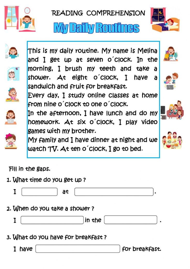 reading worksheet for children to learn how to read