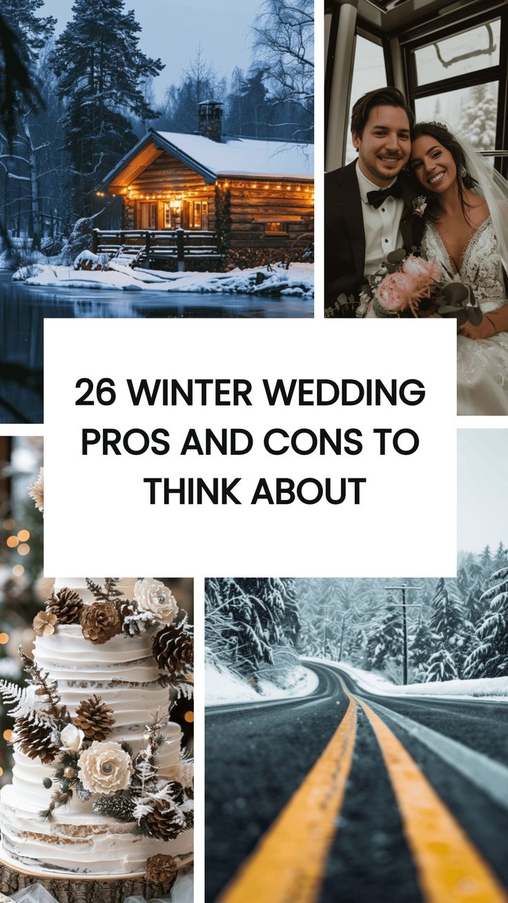 winter wedding pros and cons to think about