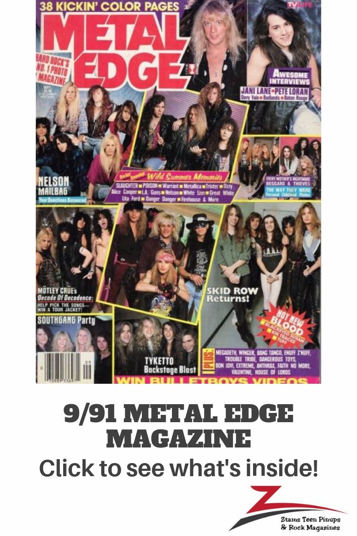 the cover of metal edge magazine