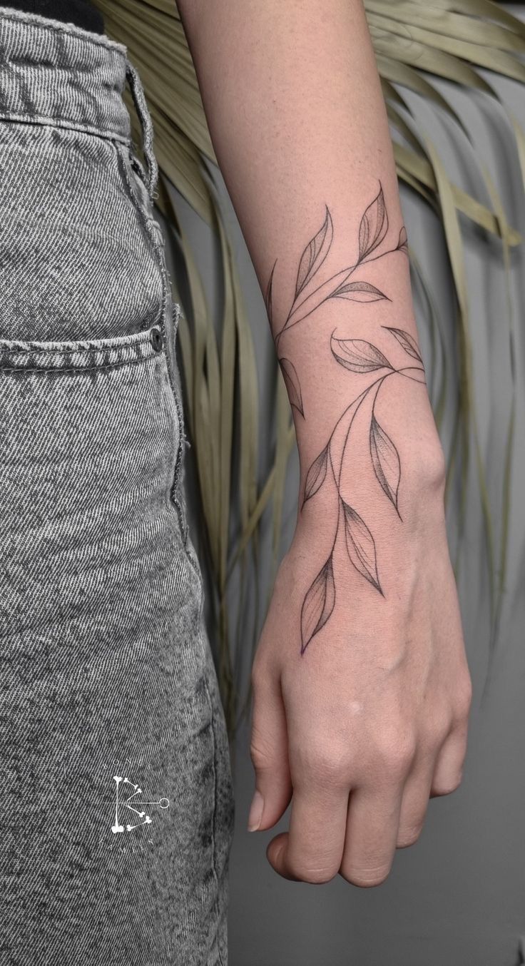 Arm Wrap Tattoo, Wrap Around Wrist Tattoos, Around Arm Tattoo, Wrap Around Tattoo, Wrap Tattoo, Vine Tattoos, Arm Tattoos For Women, Head Tattoos, Elegant Tattoos