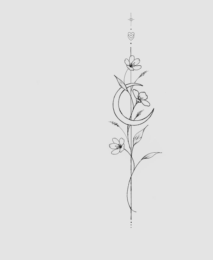 a line drawing of a flower on a white background with the word love written below it