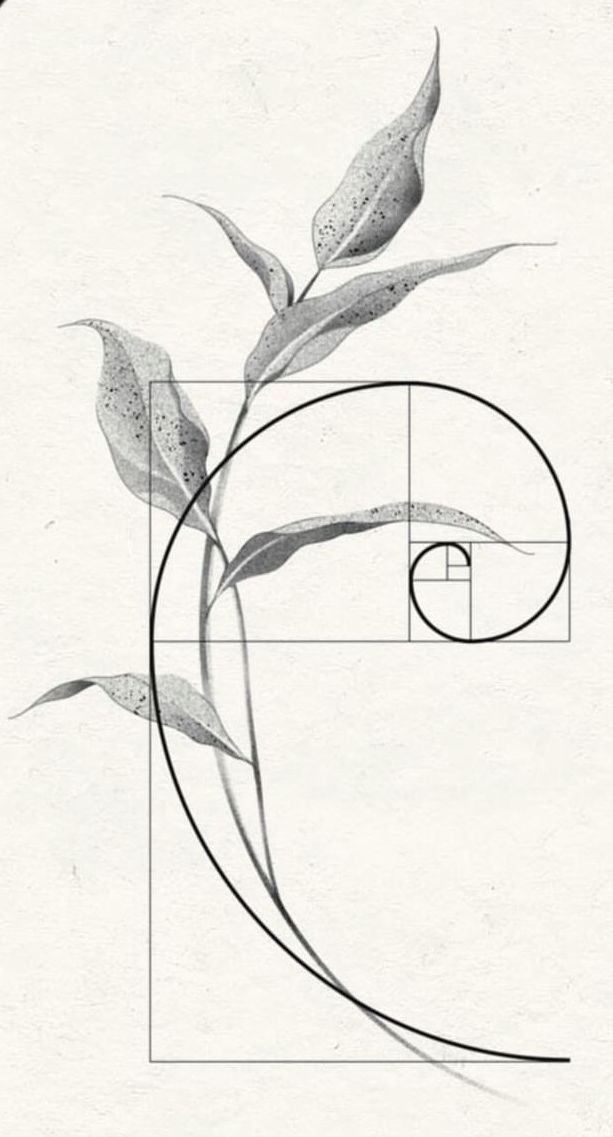 a drawing of a plant with the letter g on it