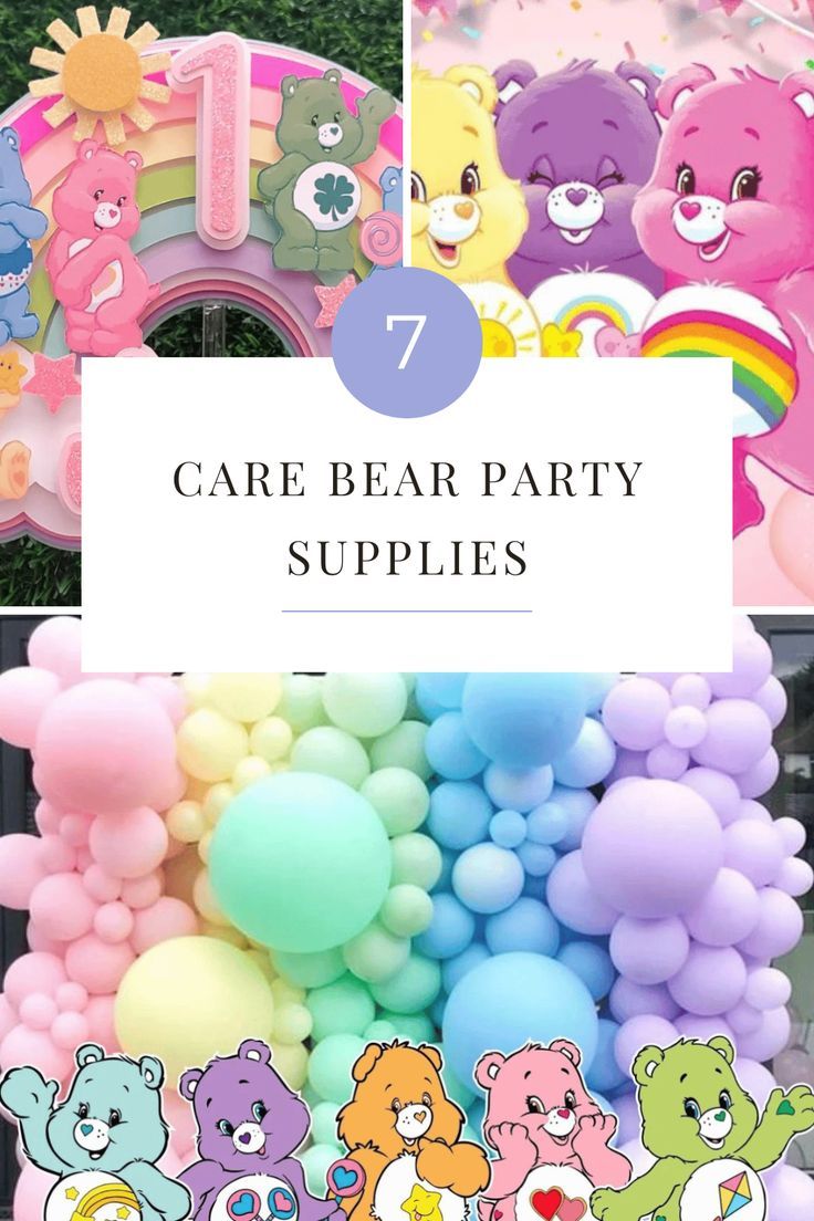 Are you ready to make your celebration the most cuddly, huggable, and all-around perfect Care Bear party ever? With these 7 must-have supplies, you’ll have everything you need for a truly magical event! So get ready for an ultimate celebration that will be remembered forever. Care Bears Party, Care Bears Birthday Party, Care Bear Party, Care Bear Birthday, Bear Baby Shower Theme, 5th Birthday Party Ideas, Baby Shower Deco, Bear Birthday Party, Girl Birthday Themes