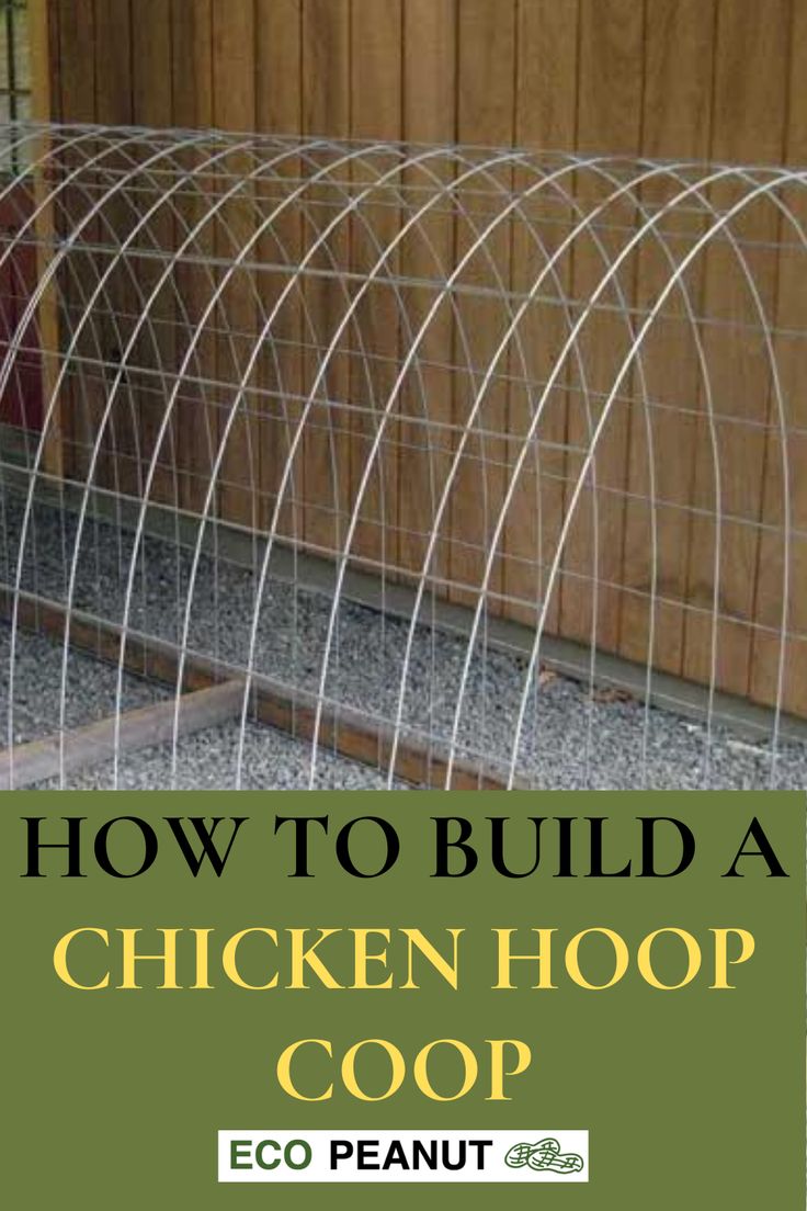 a chicken coop with the words how to build a chicken hoop coop