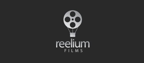 the logo for reelium films, which is designed to look like an old movie camera