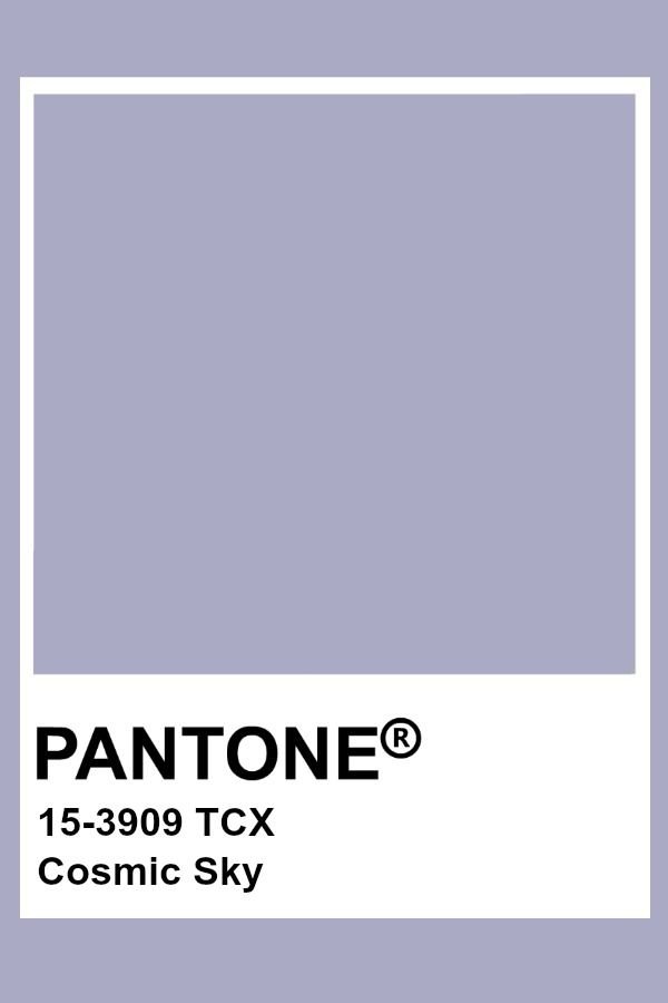 pantone's cosmic sky color is shown