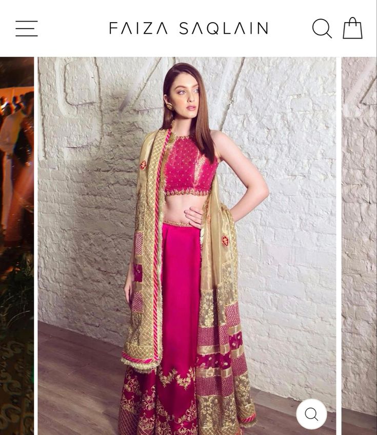 Faiza Saqlain, Best Party Dresses, Shadi Dresses, Lehenga Suit, Designer Party Dresses, Gota Work, Embroidered Motifs, Bridal Jacket, Shocking Pink