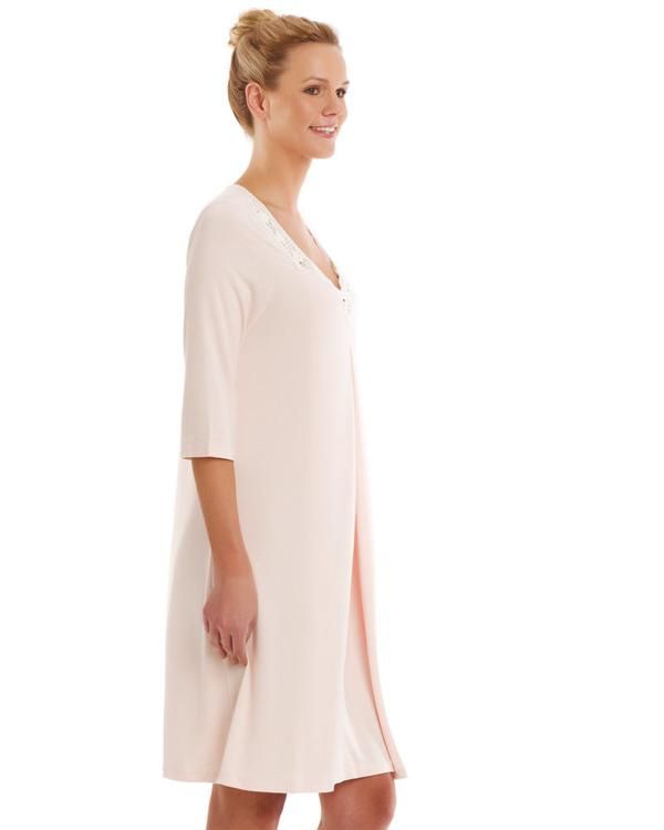 Nursing Nightgown | Maternity Nightwear | Bellefit Daywear Nursing-friendly Maternity Dress, Spring Nursing Friendly Sleepwear, Spring Modal Sleepwear, Elegant Spring Dresses For Relaxation, Spring Modal Dress For Loungewear, Spring Loungewear Dress Made Of Modal, Spring Modal Loungewear Dress, Spring Loungewear Dress, Spring Maternity Nursing Friendly Sleepwear