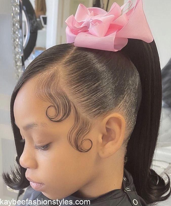 20 Best Packing Gel Hairstyles for Little Girls This Christmas - Kaybee Fashion Styles Barbie Hair Styles Kids, Cute Hairstyles For 2 Yo, Birthday Hairstyles For Black Kids, Barbie Hairstyles For Kids, Gel Hairstyles For Kids, Kids Birthday Hairstyles, Flower Girl Hairstyles Black Kids, Kids Ponytail Hairstyles Black, Black Daughter Hairstyles