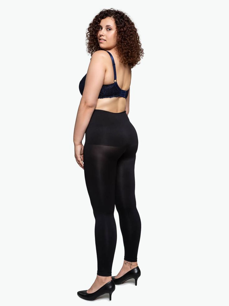 Shaping Leggings ARE pants! These on-trend leggings with a smoothing twist prove it. High Waisted Shaping Leggings deliver silky-soft full body shaping and tummy control and strike the perfect balance between stretch and support. With medium compression and a light-as-tights feel, you’ll never want to take these off! No see-through fabric stops peek-a-boo! High-waisted leggings make muffin tops vanish Moisture wicking, breathable performance fabric Perfect for any body size or type Pajama-like f Versatile Fitted Shapewear, Versatile Compressive Tights With Wide Waistband, Sleek Compression Solid Bottoms, Versatile Solid Compression Tights, Seamless Compression Full-length Bottoms, Shaping Activewear For Yoga, Compressive Solid Legwear With Smoothing Detail, Smoothing Elastane Leggings For Pilates, Compressive Smoothing Solid Legwear