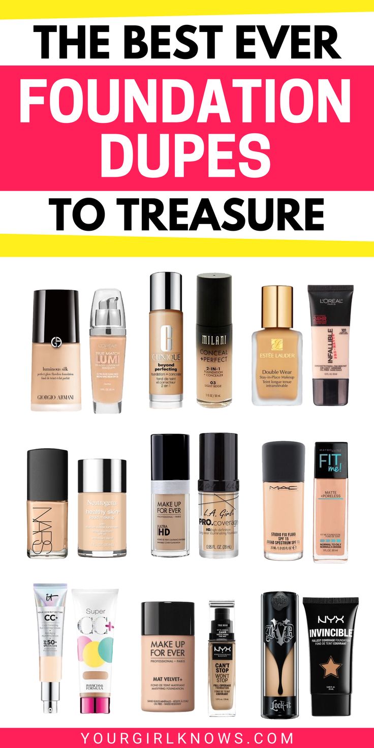 Foundation dupes of expensive brands Best Foundation For Oily Skin, Concealer And Foundation, Estee Lauder Double Wear Foundation, Makeup 2022, Nars Foundation, Best Drugstore Foundation, Tutorial Eyeliner, Mac Foundation, Acne Products