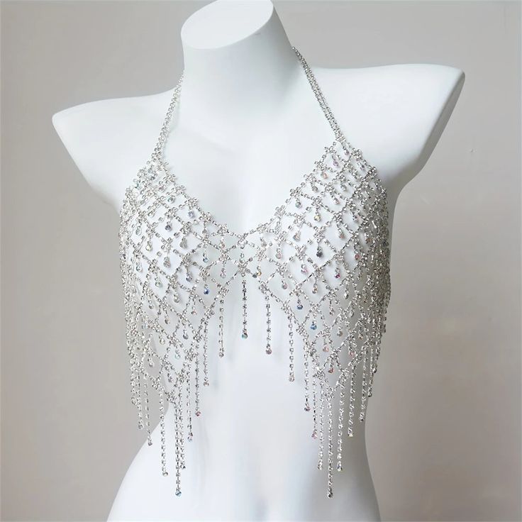 Sexy Sparkling Mesh Crystal Bra Chain Jewelry Women's Fashion Luxury Ball Party Rhinestone Bra Chain Jewelry Body Jewelry Item Type: Body Jewelry Material: Rhinestone Style: Cute/Romantic Body Jewelry Type: Retainers & Hide-it Jewelry Choice: yes Bra Chain, Crystal Bra, Rhinestone Bra, Chain Bra, Ball Party, Custom Made Clothing, Chain Jewelry, Fashion Luxury, Chains Jewelry