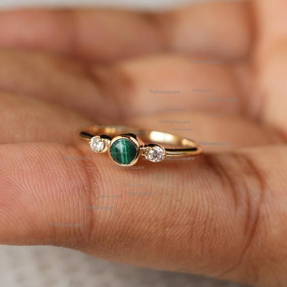 14K Gold Malachite Ring, Diamond Ring, Dainty Wedding Ring, Gemstone Engagement Ring, Band Ring For Her, Sun Design Ring, Stackable RingProduct info:14k solid goldnatural diamond - white diamondwhite diamonds, I color, SI claritywhite diamonds -  1.2 mm, I, SI clarityMalachite: 0.14 ct, AA+Ring Size 7Item will be resized and shipped within 10 days.ITEM Will BE SHIPPED : India Speed PostTo get the item in 4-5 days, we can also ship it thru DHL express, please contact us before.Please select your Three Stone 14k Gold Wedding Ring, Dainty Emerald Diamond Ring For Wedding, 14k Gold Three Stone Diamond Wedding Ring, Three Stone 14k Gold Diamond Wedding Ring, Green Bezel Setting Stackable Rings For Wedding, Green 14k Gold Crystal Wedding Ring, Green Crystal 14k Gold Wedding Ring, Green Crystal 14k Gold Ring For Wedding, Green Crystal Wedding Ring In 14k Gold