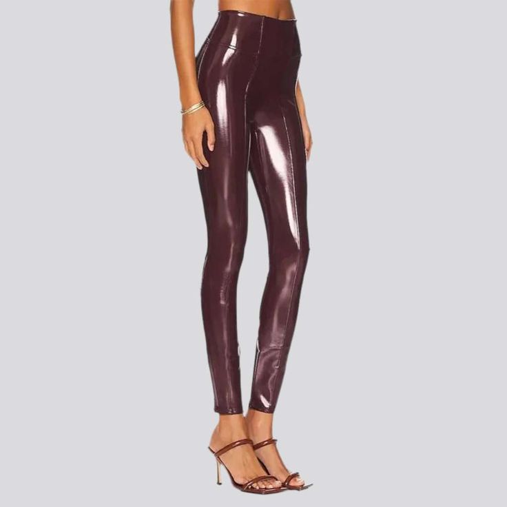 Welcome to the future of denim modern with our 2023 Autumn-Winter Collection's Latex Shiny Women's Denim Pants. Y2K style! These high-waisted. skinny-form pants are designed to make a statement. crafting an unforgettable look with a blend of the Y2K iconic trend and couture fashion ethos.Why You'll Fall In Love Y2K Inspired: This pair of denim pants captures the essence of the millennial modern scene a perfect combination of youthful exuberance and everlasting sophistication. Shiny Latex Coating Modern Scene, Pants Y2k, Jean Pants, Denim Pants Women, Denim Trends, 2023 Autumn, Leather Pattern, Tight Leggings, Y2k Style