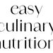 easyculinarynutrition