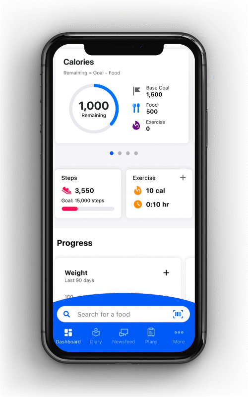 the calories app is displayed on an iphone's screen, displaying how much calories it takes