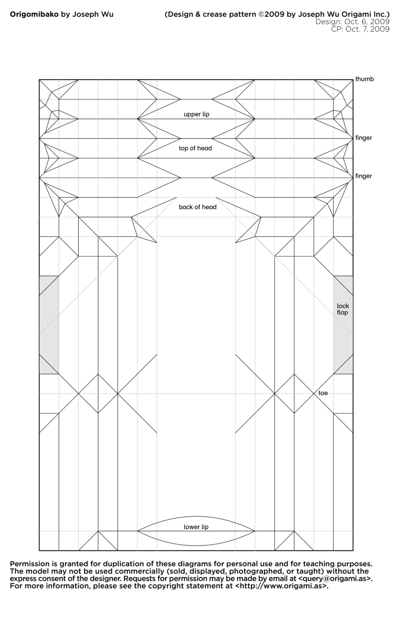 an image of a paper box that is cut out and ready to be used as a pattern