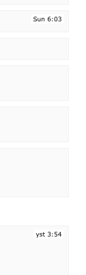 Chat timestamps showing "Sun" and "yst"