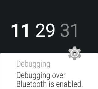 Android wear screenshot