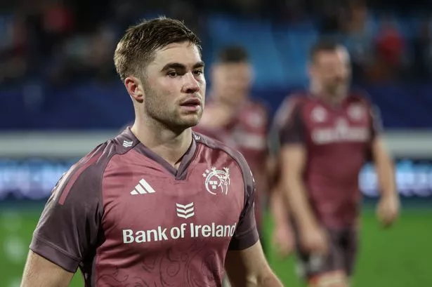 Munster's Jack Crowley dejected after the game