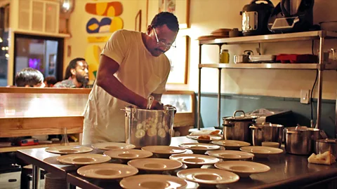 Ilya Shnitser Chef Ayo Balogun opened Dept of Culture to introduce regional Nigerian cuisine to American palates (Credit: Ilya Shnitser)