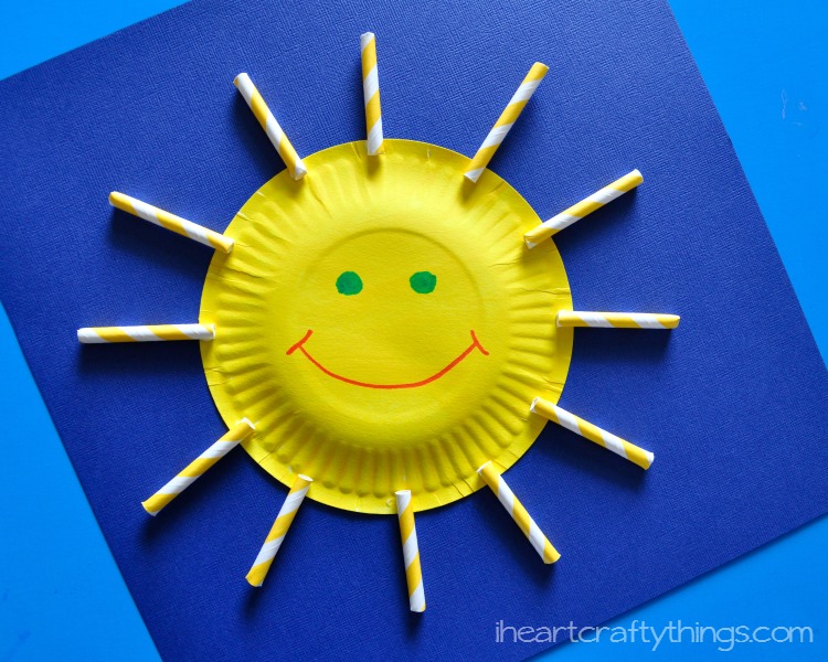 Paper Plate Sun Craft 5