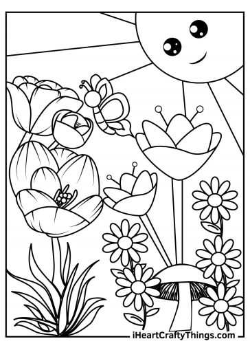 Garden coloring pages