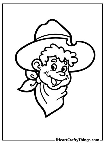 Cowboy coloring pages