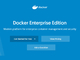 DockerAƌTuXNvVT[rXuEnterprise EditionvX^[g