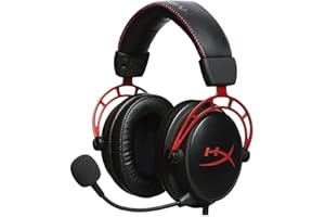 HyperX Cloud Alpha - Gaming Headset, Dual Chamber Drivers, Legendary Comfort, Aluminum Frame, Detachable Microphone, Works on