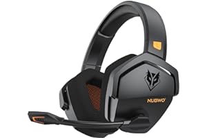 NUBWO G06 Dual Wireless Gaming Headset with Microphone for PS5, PS4, PC - 23ms Low Latency Audio - 100-Hour of Playtime - 50m