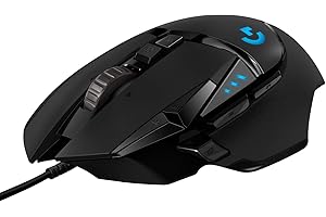 Logitech G502 HERO High Performance Wired Gaming Mouse, HERO 25K Sensor, 25,600 DPI, RGB, Adjustable Weights, 11 Programmable