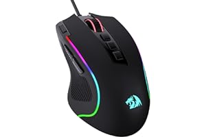 Redragon M612 Predator RGB Gaming Mouse, 8000 DPI Wired Optical Gamer Mouse with 11 Programmable Buttons & 5 Backlit Modes, S