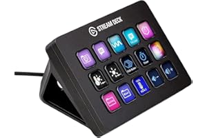 Elgato Stream Deck MK.2 – Studio Controller, 15 macro keys, trigger actions in apps and software like OBS, Twitch, ​YouTube a