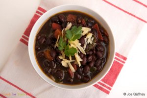 Chili de frijoles negros Recipe Image