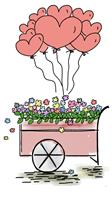 Balloons And Flowers