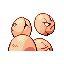 Imagen posterior de Exeggcute en la tercera generación