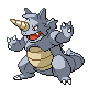 Imagen de Rhydon macho en Pokémon Oro HeartGold y Plata SoulSilver