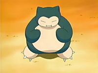 Snorlax usando protección.