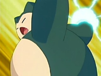 Snorlax usando puño hielo.