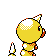 Imagen posterior de Weedle en la segunda generación