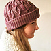 Double Brim Cable Hat pattern 