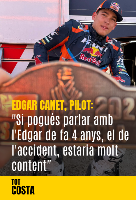 Imatge de:Edgar Canet: "Si pogués parlar amb l'Edgar de fa 4 anys, el de l'accident, estaria molt content"